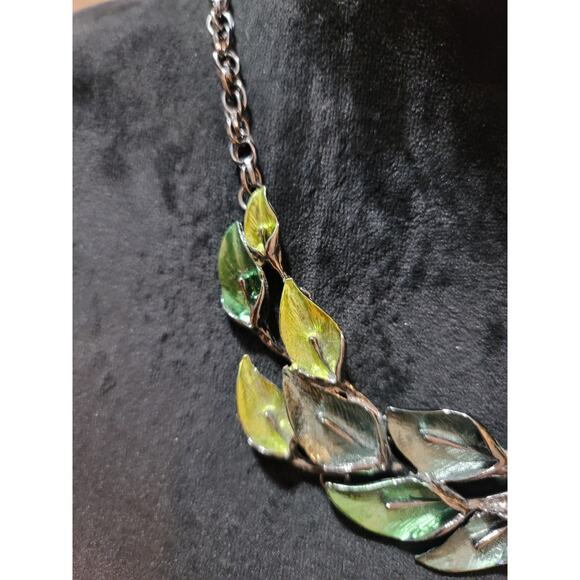 Copied - Women's Long Beaded Necklace with Tassel Pendant and Gold Chain - Picture 2 of 5